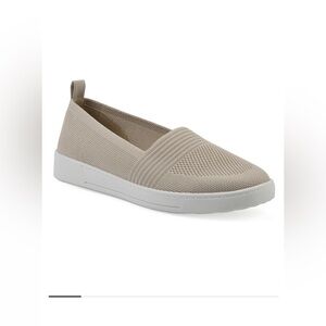 Women's Beige Slip-On Sneakers